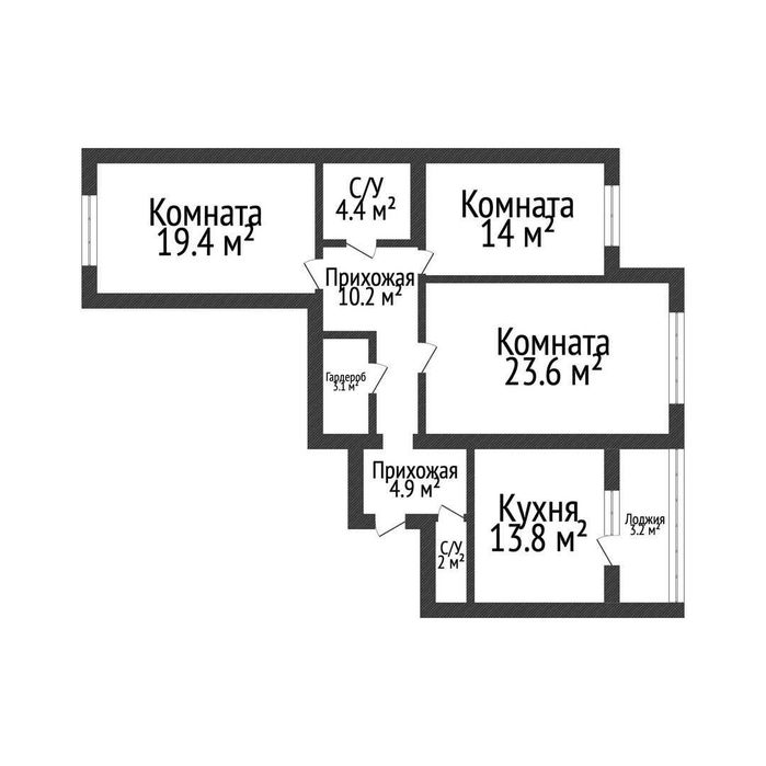 Продажа 3-комнатной квартиры