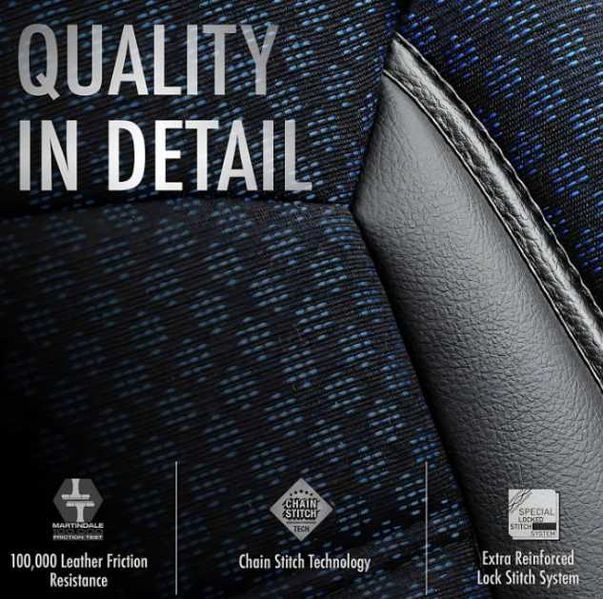 Тапицерия за седалки Otom Sport Plus PLS104 (черно/синьо)