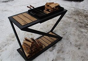 Мангал в стиле лофт