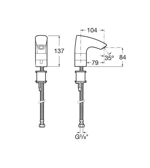 Електронен смесител с фотоклетка за мивка ROCA M3 със сензор НОВ