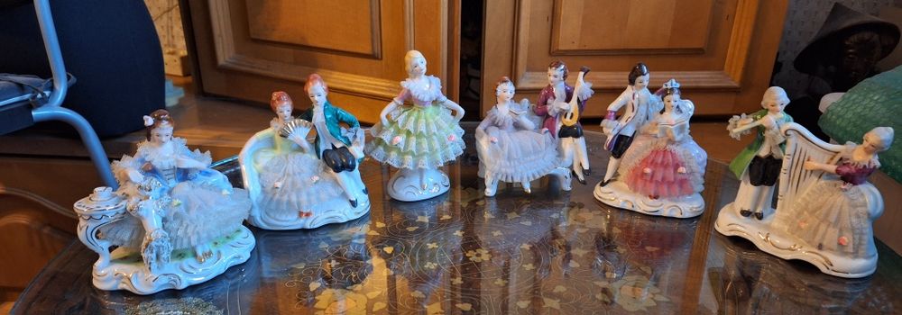 Figurine victoriene portelan