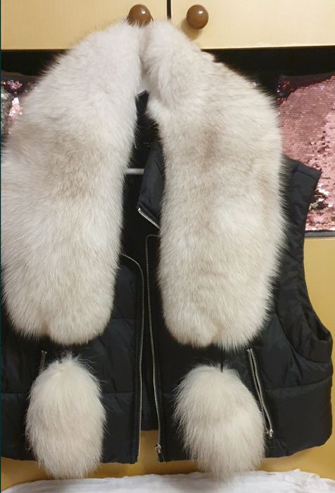 Guler blana naturala vulpe polara