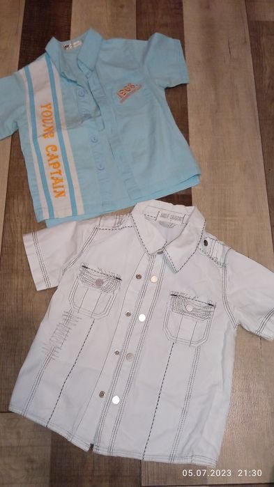 Детские рубашки на мальчика