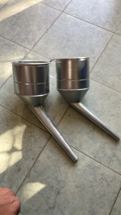 Фуния за гориво метална с цедка за дизел и бензин