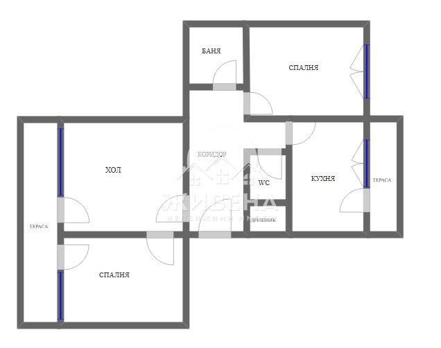 Продава се Тристаен апартамент в Варна, Левски - 80 кв.м за 889 €/кв.м - Снимка #9