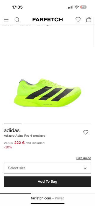 Adidas adizero adios pro 4