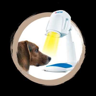 Bioptron Pro.1, ca nou, cu suport de masa,set 7 lentile color therapy