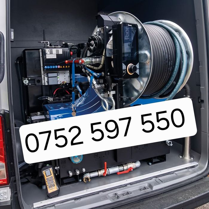 Desfundare si spalare tevi canalizare cu Utilaj Profesional