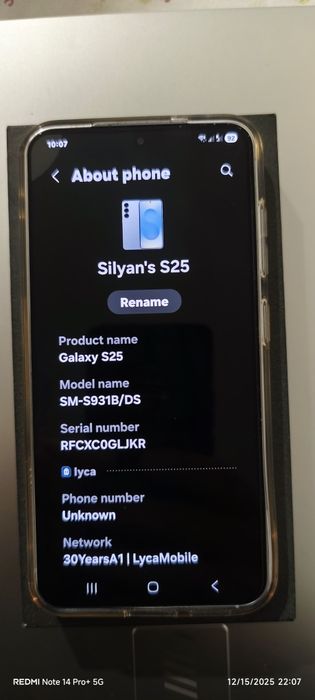 Samsun s25 (128GB )