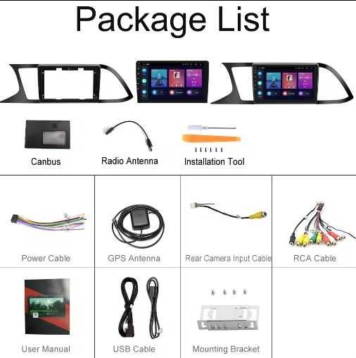 Dvd Auto navigatie Seat Leon III 9 INCH 2GB 32GB 4 core Nou