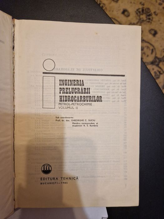 Ingineria prelucrării hidrocarburilor