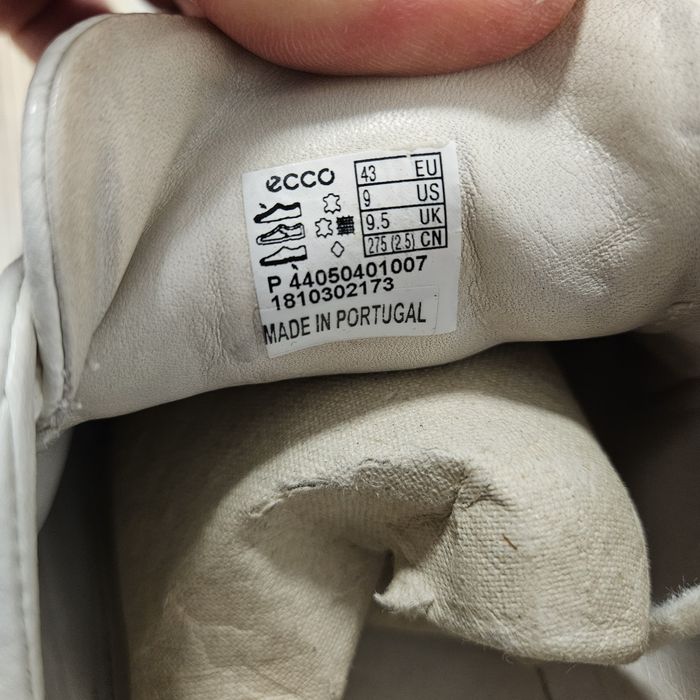 Pantofi sport piele Ecco 43 alb