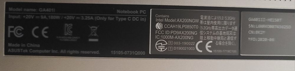 Geming Noutbuk Asus rog zephyrus
