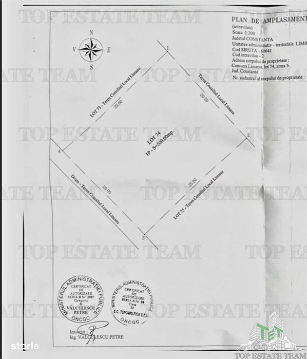 Teren premium 500 mp cu deschidere 25 m – Prima linie la Lacul Limanu,