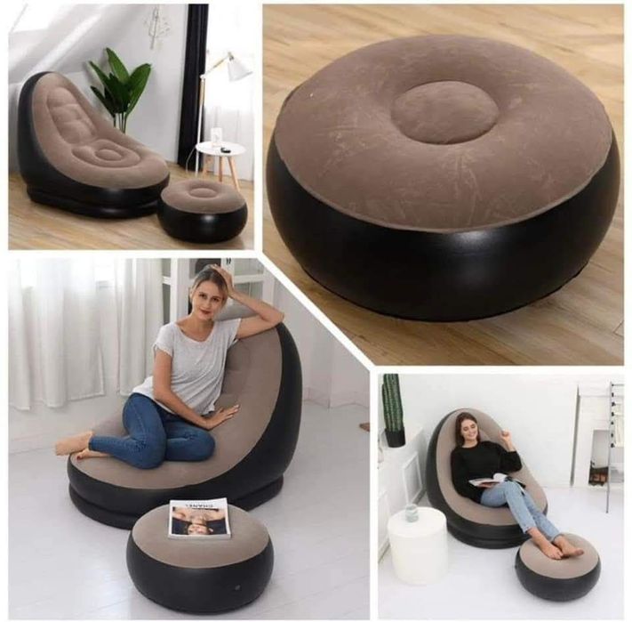 Надуваемо кресло и табуретка