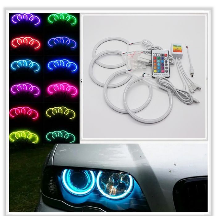 RGB Ангелски очи за бмв COTTON LED, BMW E46, E36 Angel eyes