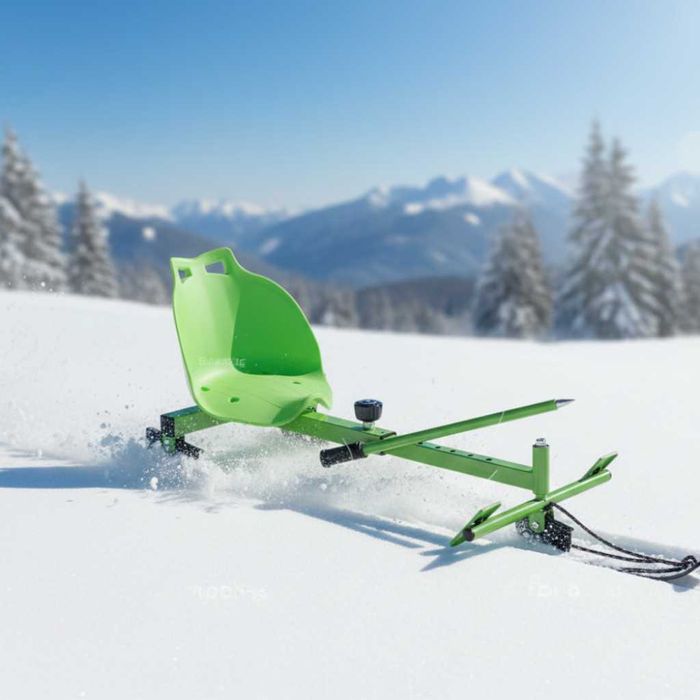 Разглобяема снежна шейна със ски и щеки, въже за теглене