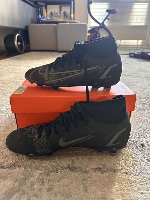 Бутсы nike mercurial в черном цвете