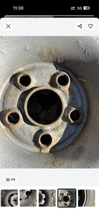 Roti de iarna, jante tabla si cauciucuri 215/60/17 C Vw T6, T5