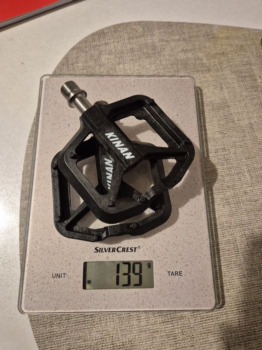 Pedale mtb / gravel tip platforma ultra-ușoare, 139g, carbon/titan, NO