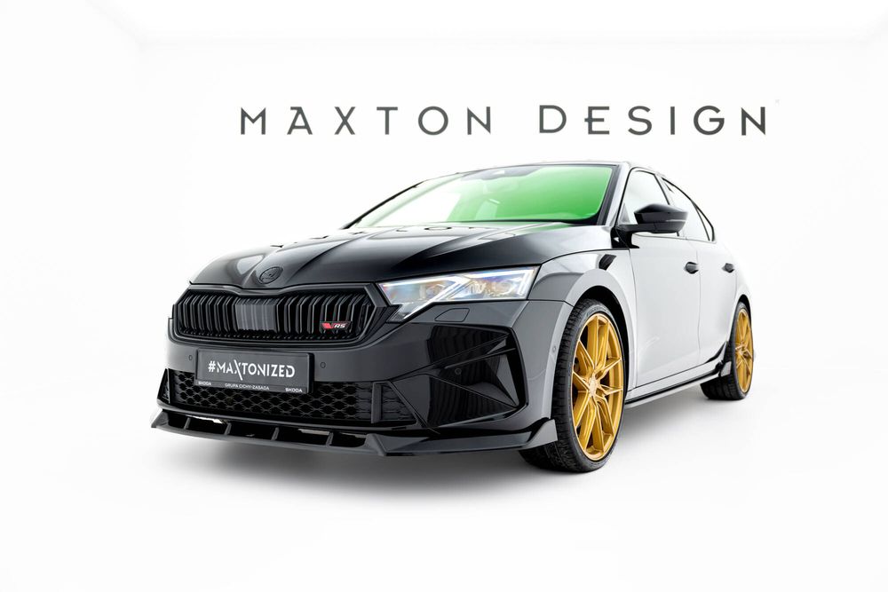 Спойлер за предна броня Maxton design за Skoda Octavia RS (2024-)