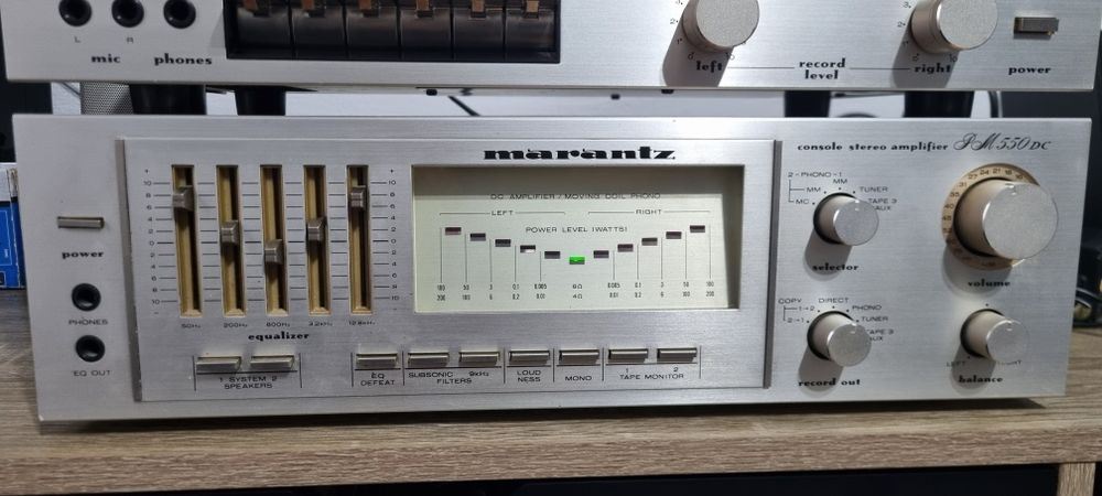 Amplificator Marantz PM 550 DC si deck SD 1010