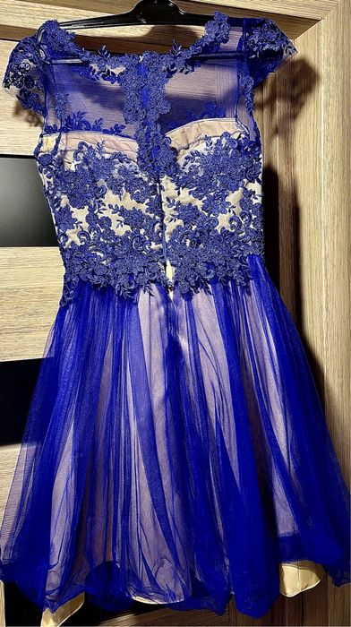 Rochie dantela albastra