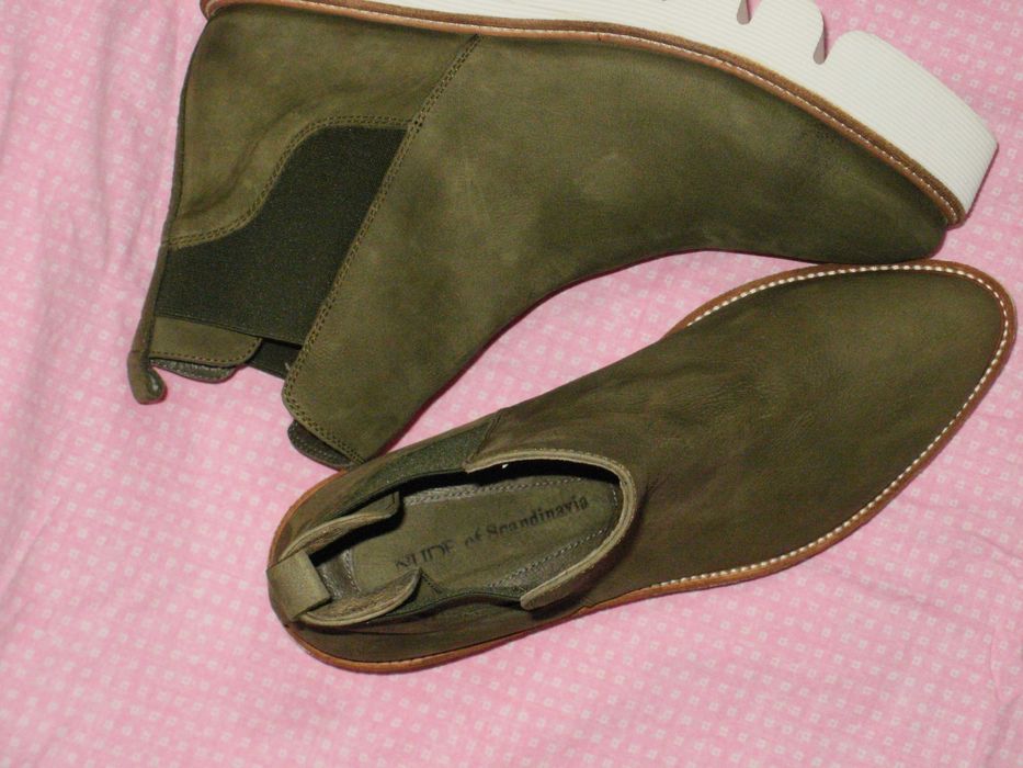 NUDE нови дамски боти естествена кожа 38