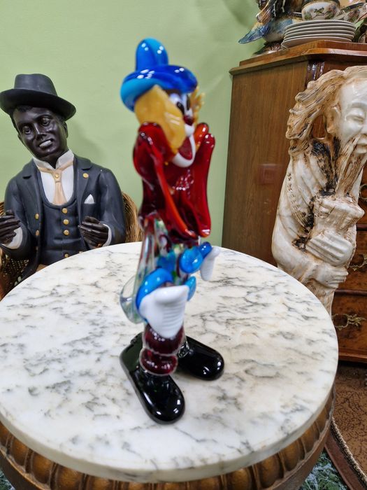 Murano фигура италианска статуетка клоун стъкло