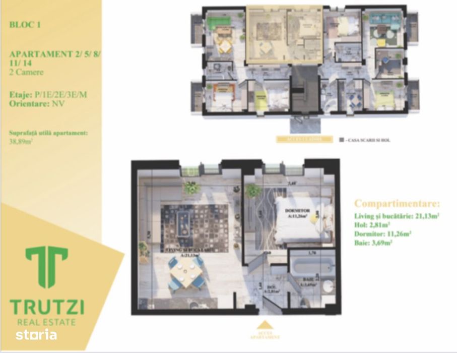 SE VINDE Apartament cu 2 camere, et.2, bloc NOU, VIVASY, Falticeni