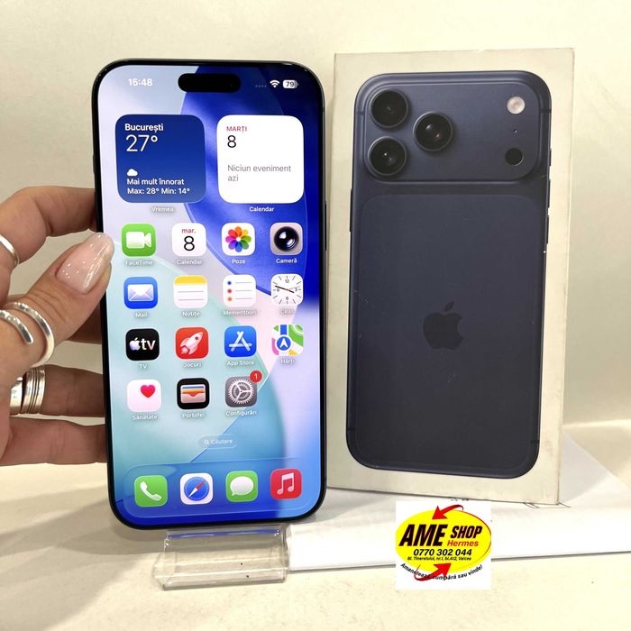 iPhone 17 Pro Max, 256GB, garantie,  Deep Blue,  ca NOU!