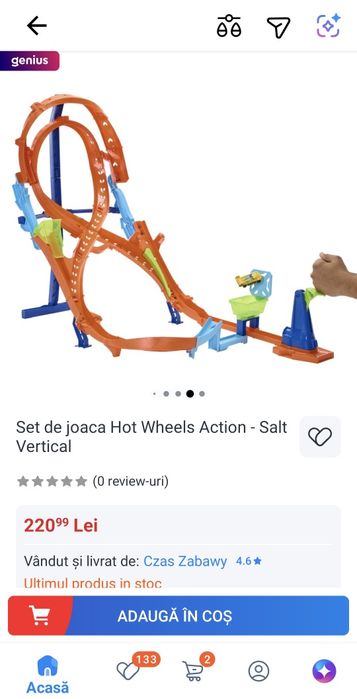 Pista Hotwheels perfect functionala