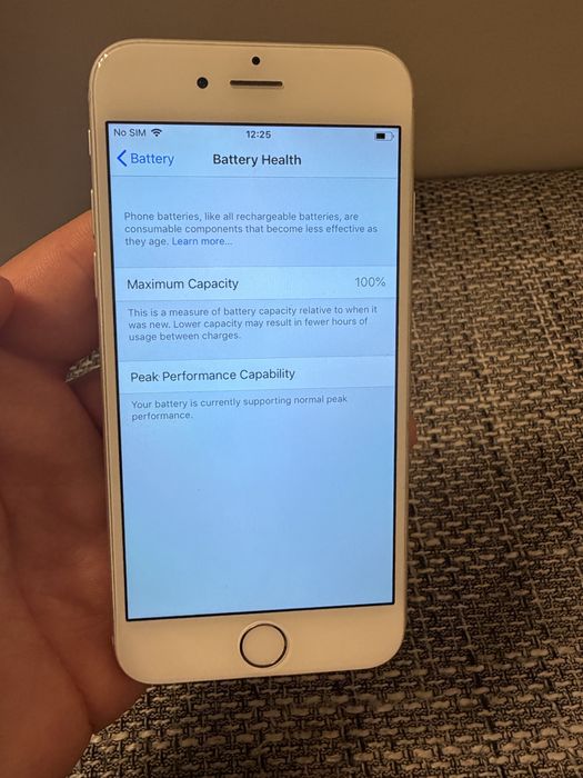 iPhone 6 Silver 128GB – baterie 100% – original