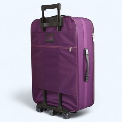 Голям куфар за багаж 70x45x27 см |текстилен с разширител 5см, 3 колела