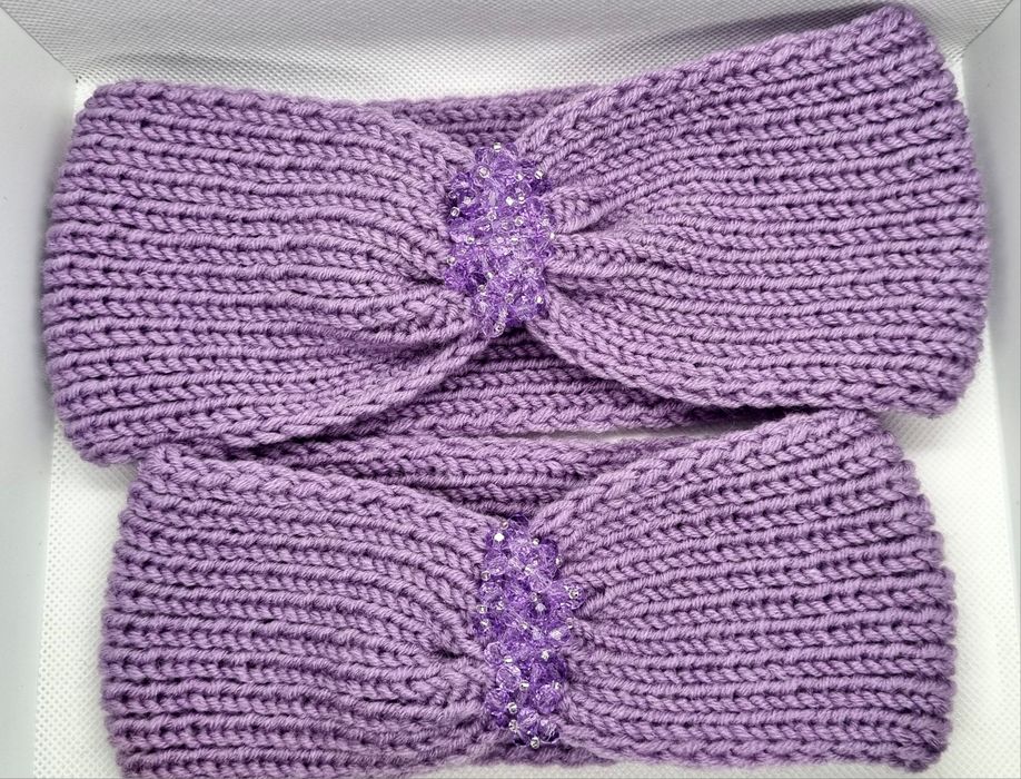 Дамска и детска плетена лента със стъклени кристали