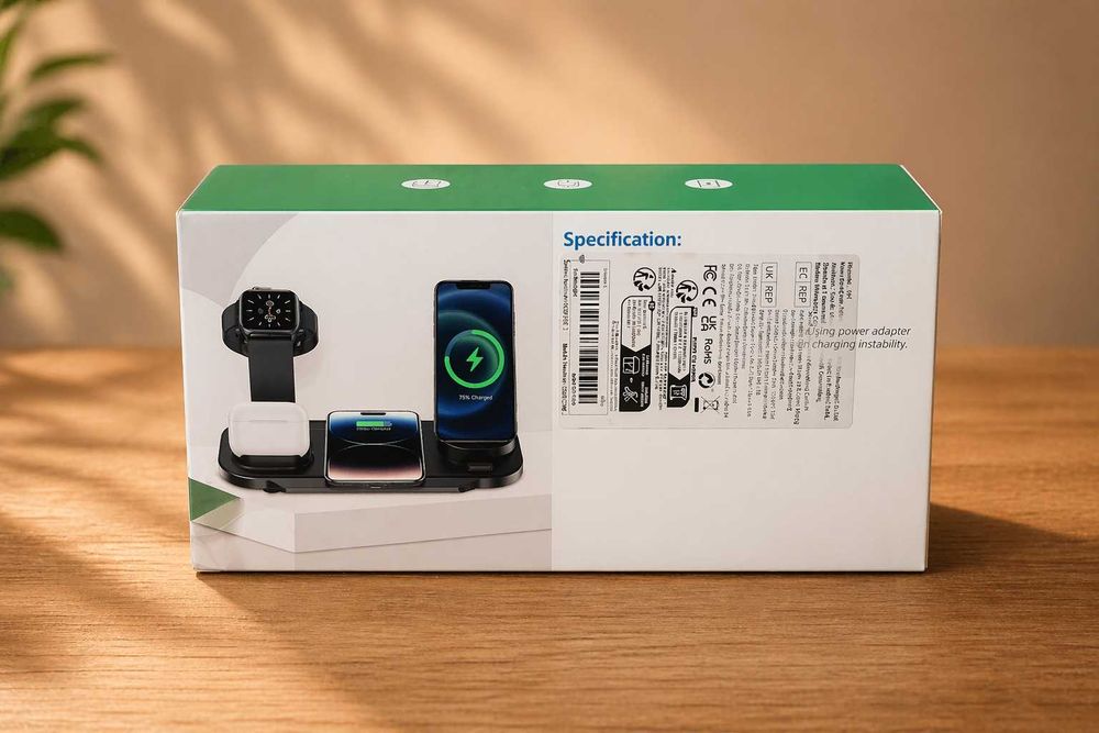 Зарядка 3в1 для iPhone Watch AirPods без проводов