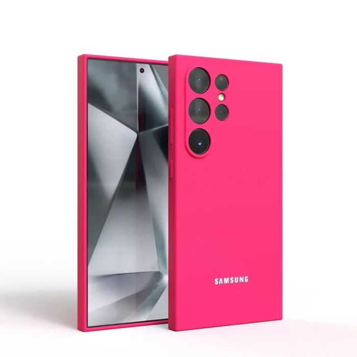 Samsung galaxy S25Ultra,S25+,S25 силиконов кейс с лого и микрофибър