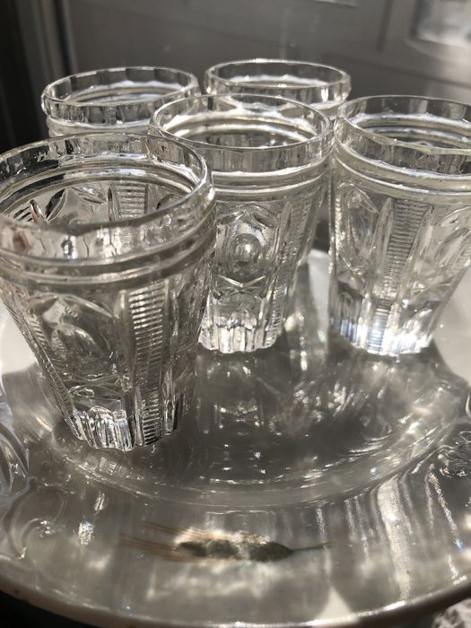 Стопки хрустальные , 5 шт, СССР