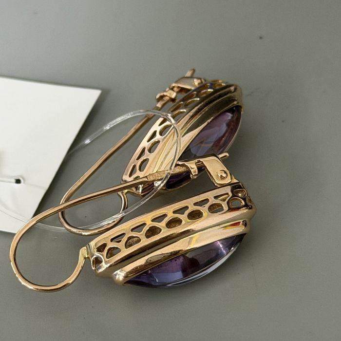 Серьги с александритом 7,88гр