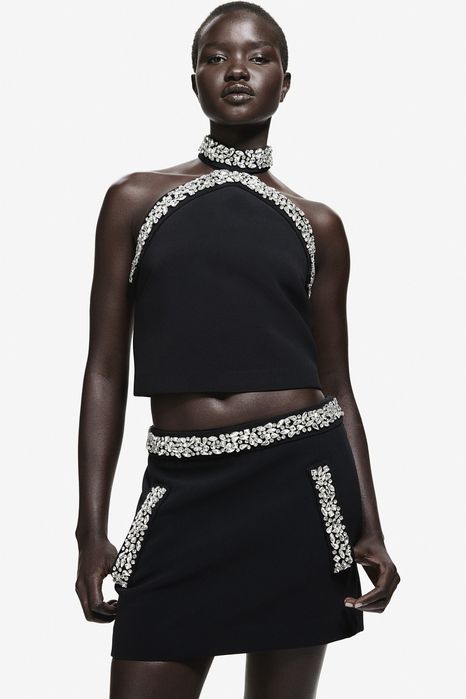 H&M Edition мини пола с камъни р-р С/М