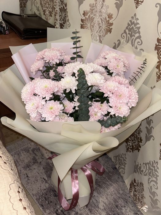 Цветы хризантема букет