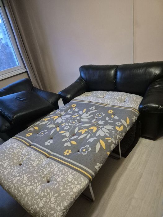 Холна гарнитура от 3 части - кожа