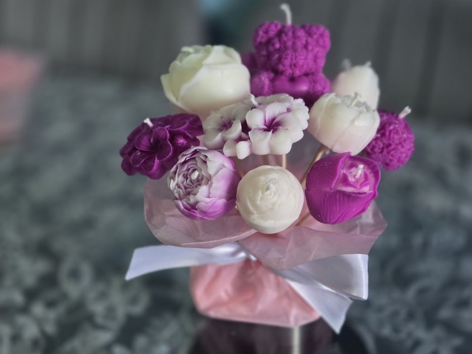 Ароматни соеви свещи/букети/подаръчета за всеки повод!