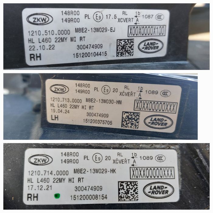 Far faruri stanga dreapta range rover vogue l460 full led originale