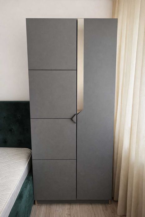 Dulap modern KringX Mary, grafit/sonoma,
