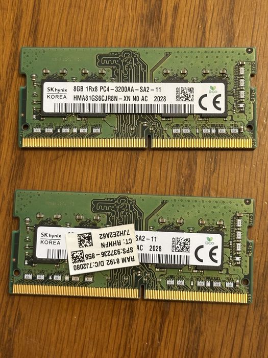 Memorie RAM sodimm laptop SK Hynix 8GB DDR4 PC4 3200 MHz
