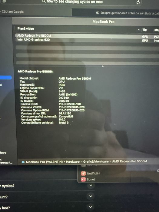 Macbook Pro, 16 inch, utilizat 3 luni