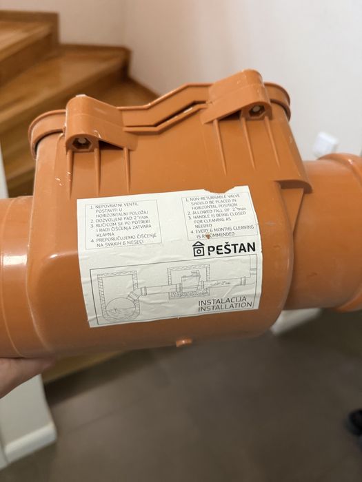 Clapetă antiretur pentru canalizare Peštan