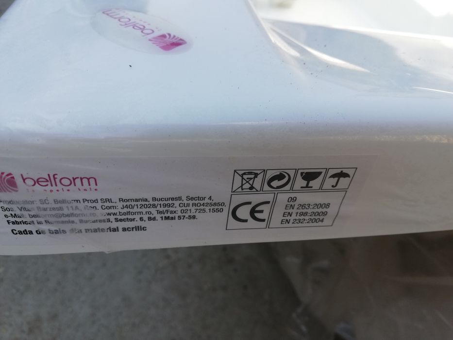 Cadă baie Belfrom ROMSTAL - NOUĂ.