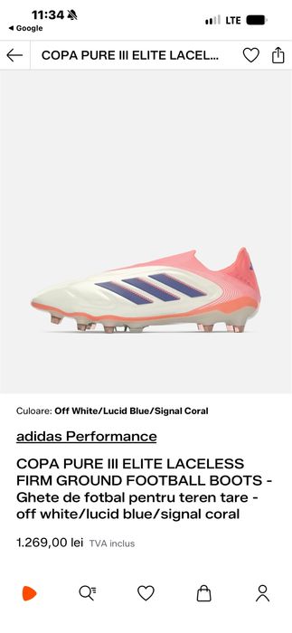 Ghete adidas copa pure 3 elite 44